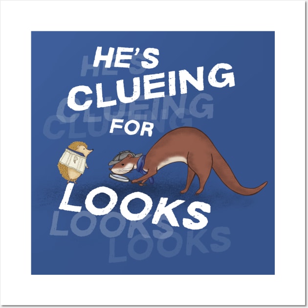 Sherlock and Watson - Clueing for Looks Wall Art by Jitterfly